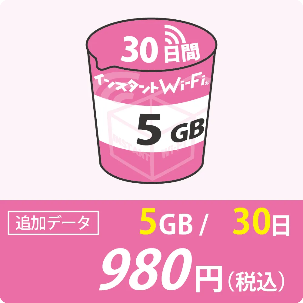 追加データ5GB/30日
