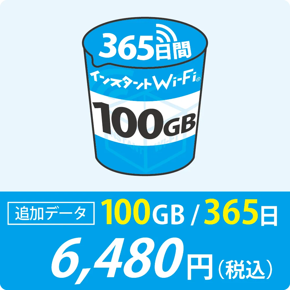 追加データ100GB/365日