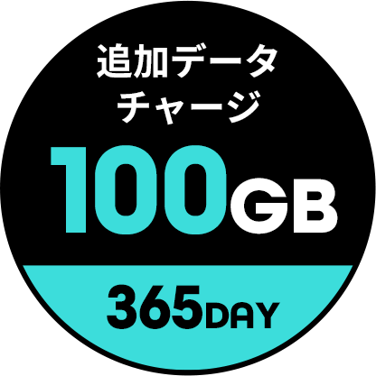 追加データ100GB/365day 商品画像