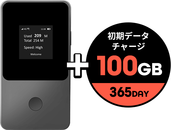 モバイルWi-Fiセット100GB/365day 商品画像