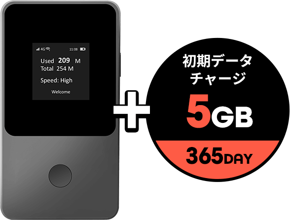 モバイルWi-Fiセット5GB/365day 商品画像