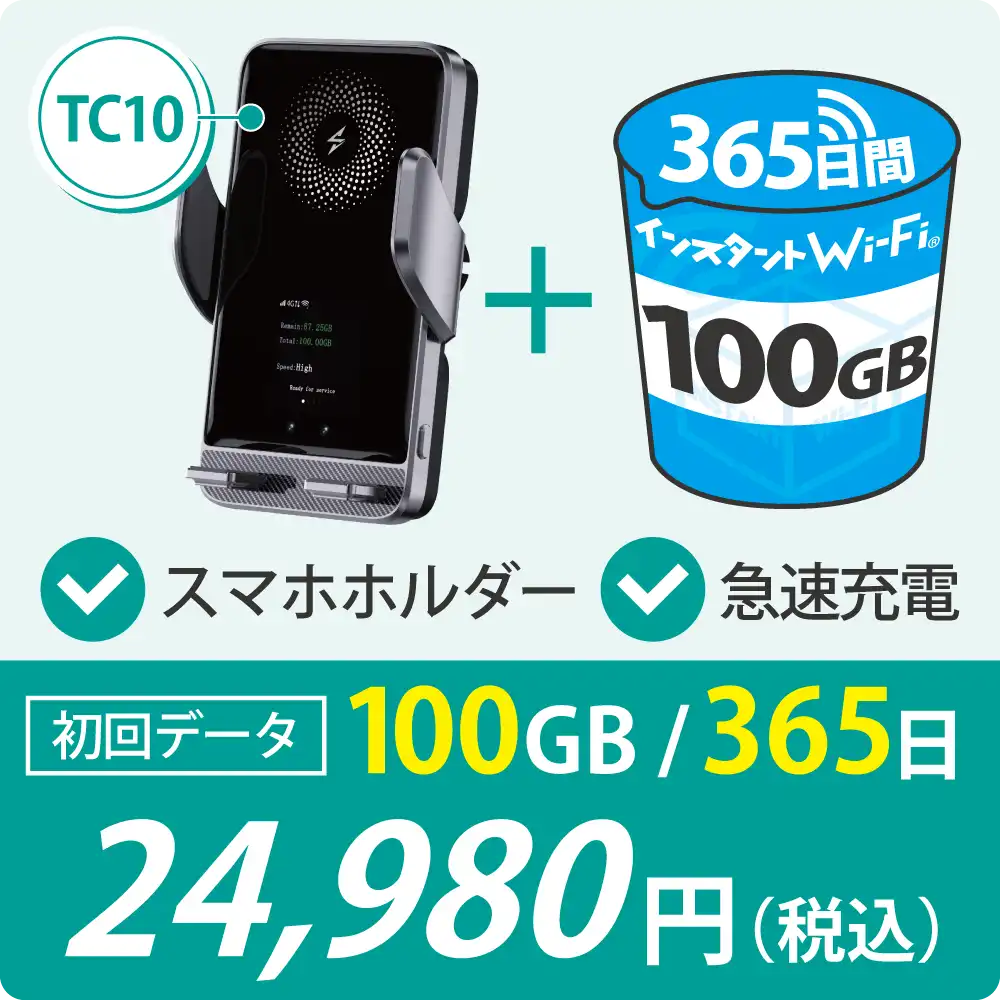 TC10 初回データ100GB/365日