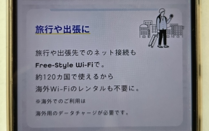 旅行や出張先で使いたい人
