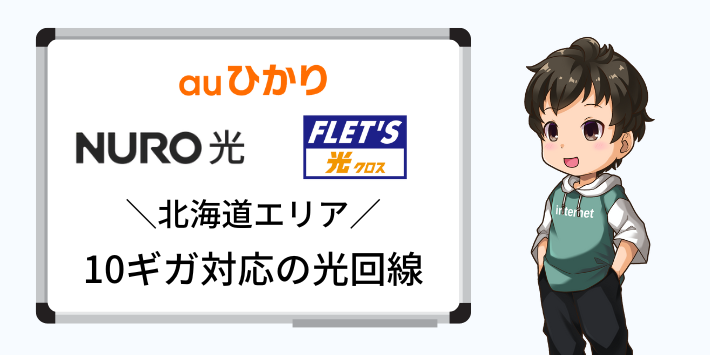 北海道で10ギガ対応の光回線