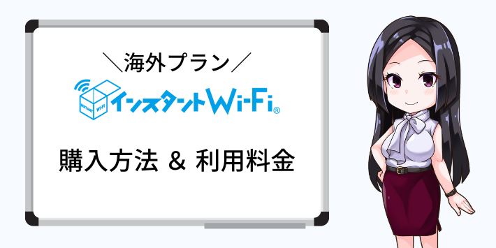 海外プランの購入方法と利用料金