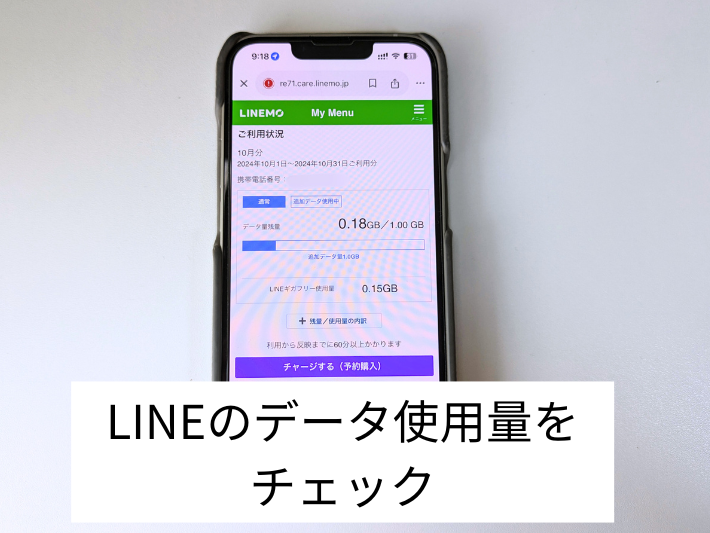 LINEのデータ使用量をプラン選びの参考にする