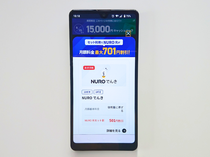 NUROでんき・NUROガスのセット割