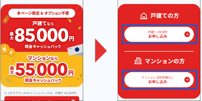 特設ページにアクセスする