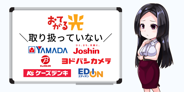 家電量販店のキャンペーンはない