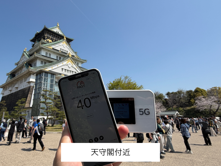 大阪城天守閣付近の検証結果