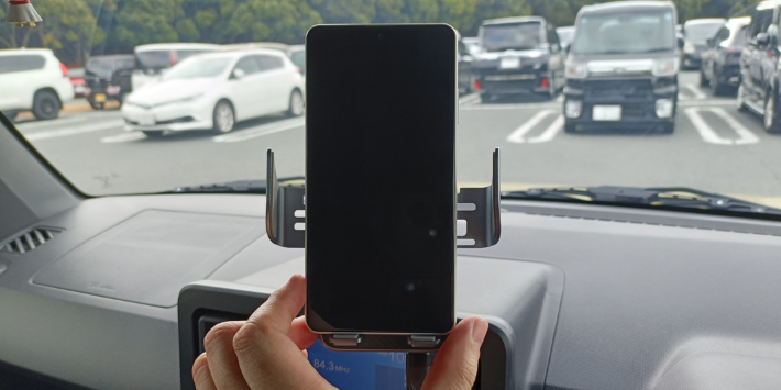 ホルダーにセットする