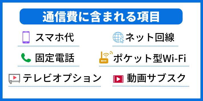 通信費の定義と含まれる項目